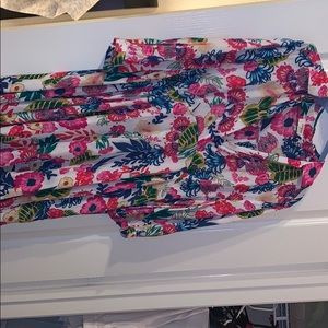 Umgee Floral tunic 3/4 sleeve Dress